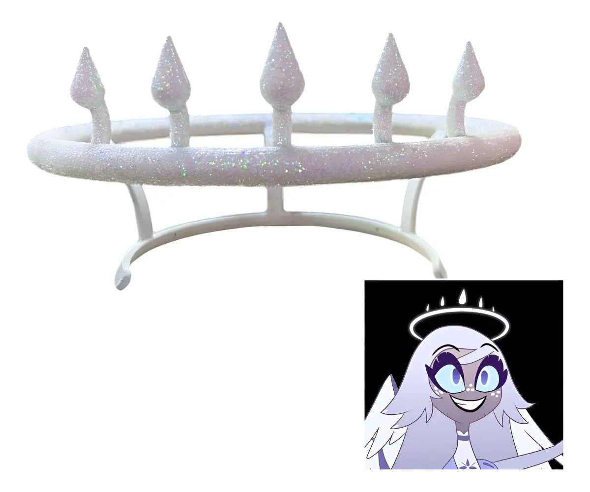Cosplay Hazbin Hotel - Aureola Emily Blanco Unitalla