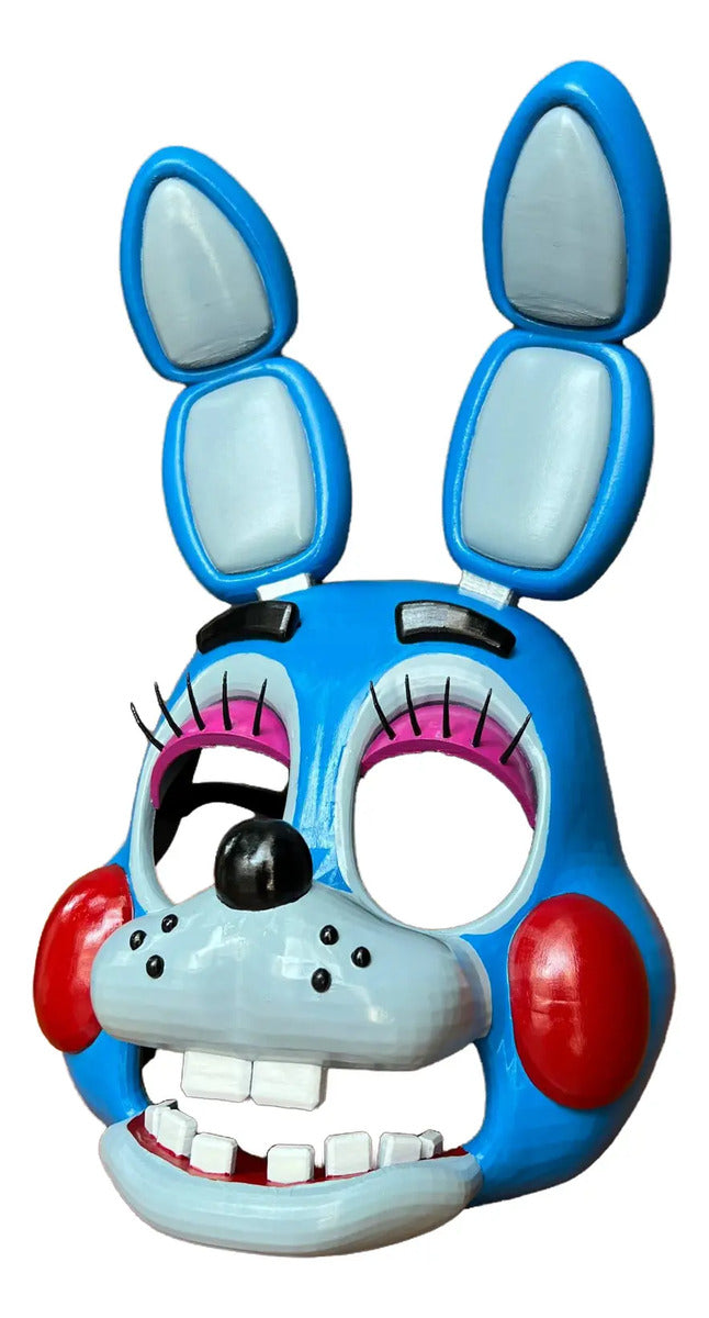 Cosplay Fnaf 2 Five Nights At Freddy'S - Mascara Toy Bonnie Azul Acero Unitalla