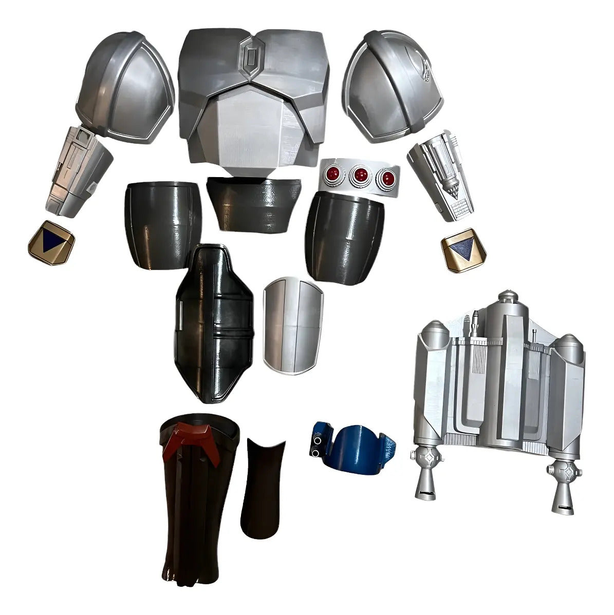 Cosplay Mandalorian - Armadura Mandaloriana Plateado Unitalla