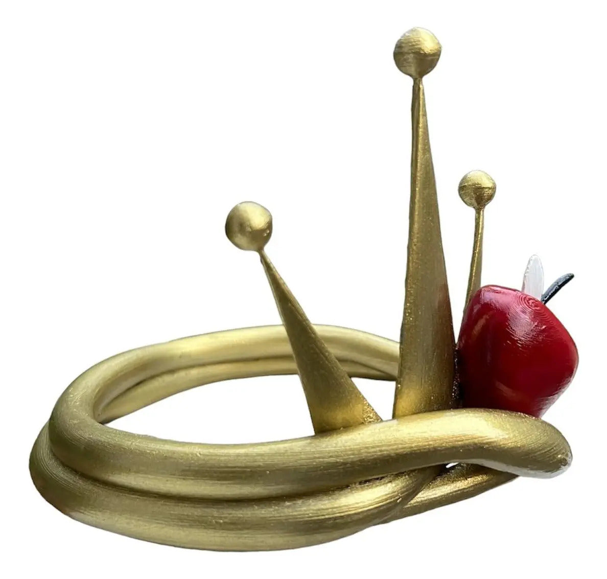 Accesorios Corona Lucifer - Hazbin Hotel Cosplay Dorado Oscuro Unitalla