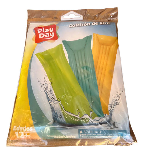 Colchon Inflable Para Alberca Azul Petróleo
