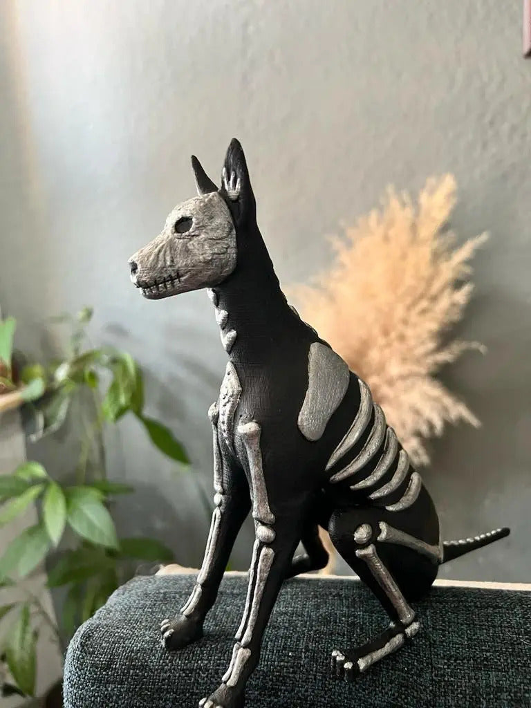 Xoloitzcuintle Miniatura A Escala - Impreso En 3D Negro