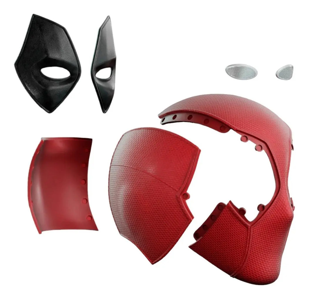 Cosplay Mascara Deadpool 3 - Casco Deadpool 3 Rojo Adulto