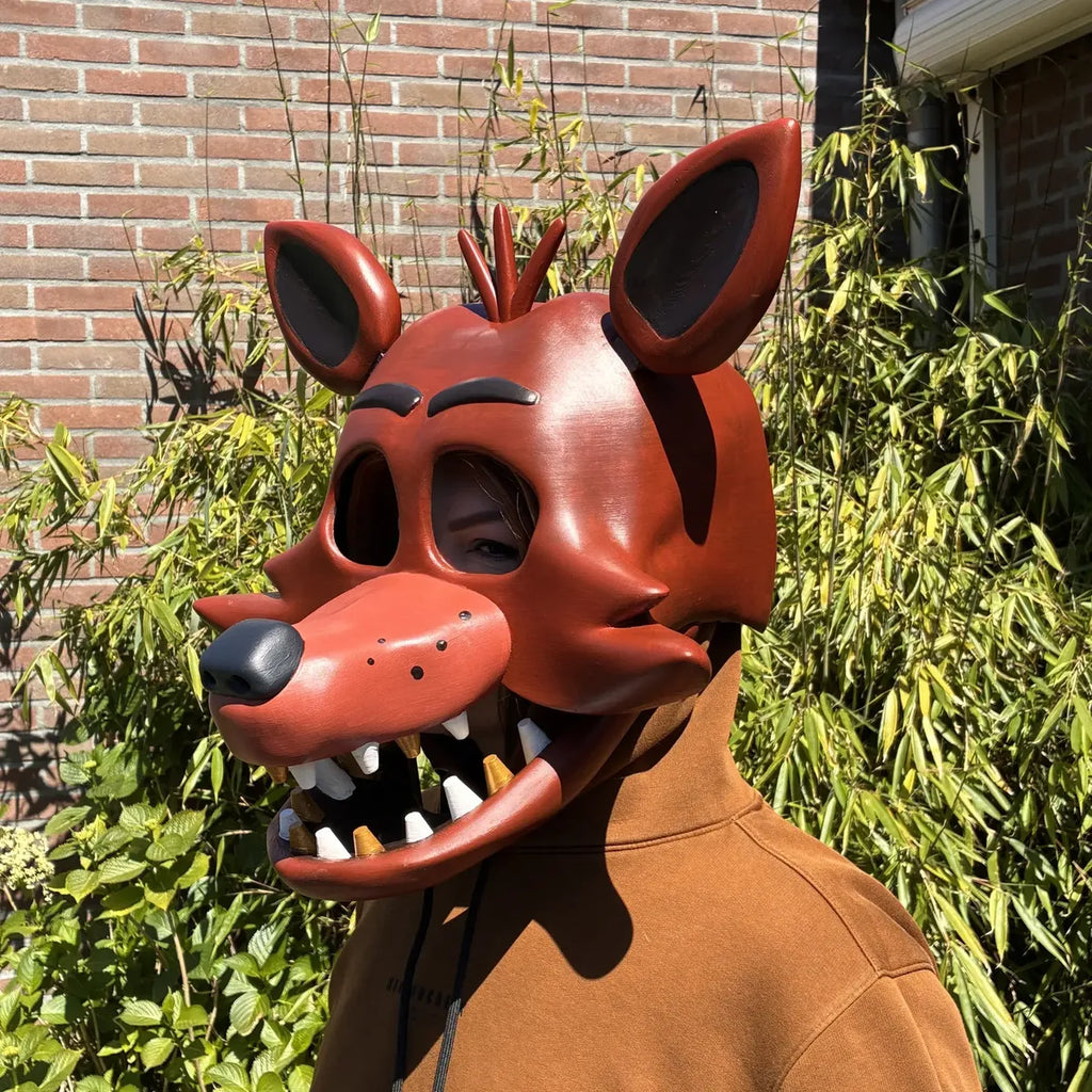 Cosplay Fnaf - Casco Completo Foxy - Five Nights At Freddy'S Marrón