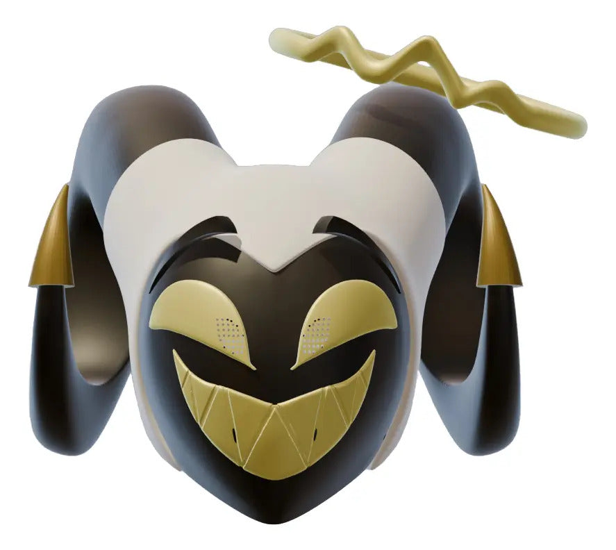 Cosplay Hazbin Hotel - Mascara Abel Blanco Unitalla Sonriente