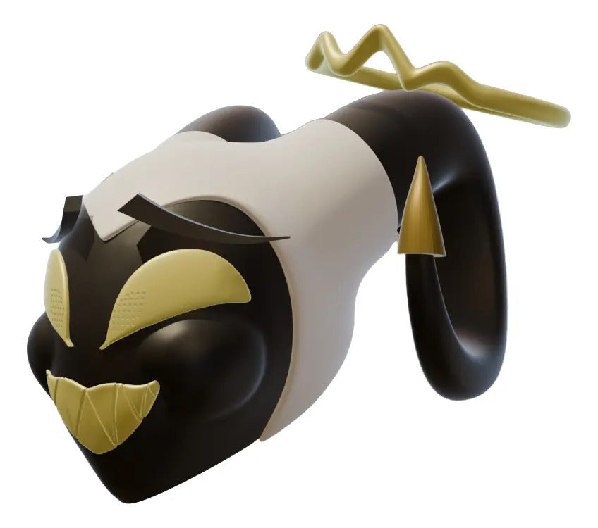 Cosplay Hazbin Hotel - Mascara Abel Blanco Unitalla Cacheton