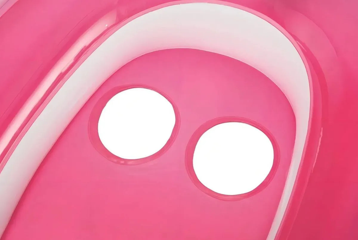 Silla Inflable Para Bebe Play Day Flotador Con Techo Rosa Chicle