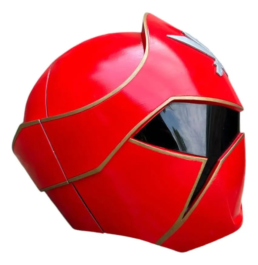 Cosplay Power Rangers - Casco Red Super Megaforce Rojo Unitalla