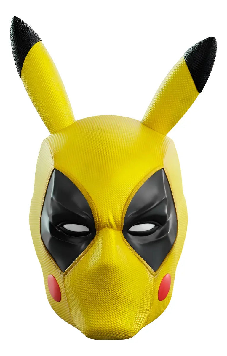 Mascara Completa Pikapool - Cosplay Marvel Deadpool Amarillo