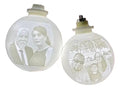 Esferas Con Foto Personalizadas - Arbol De Navidad - 10 Pzas Blanco Litoesferas