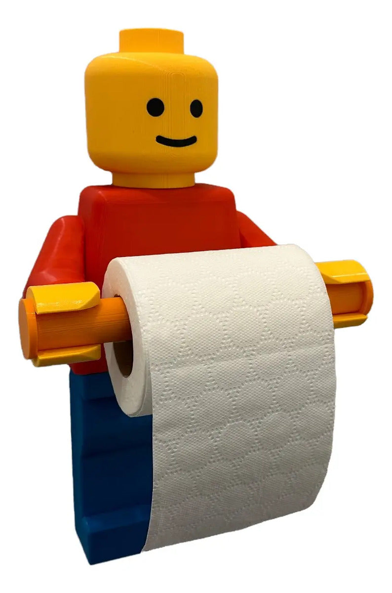Porta Rollo De Papel De Baño - Lego Brick Man