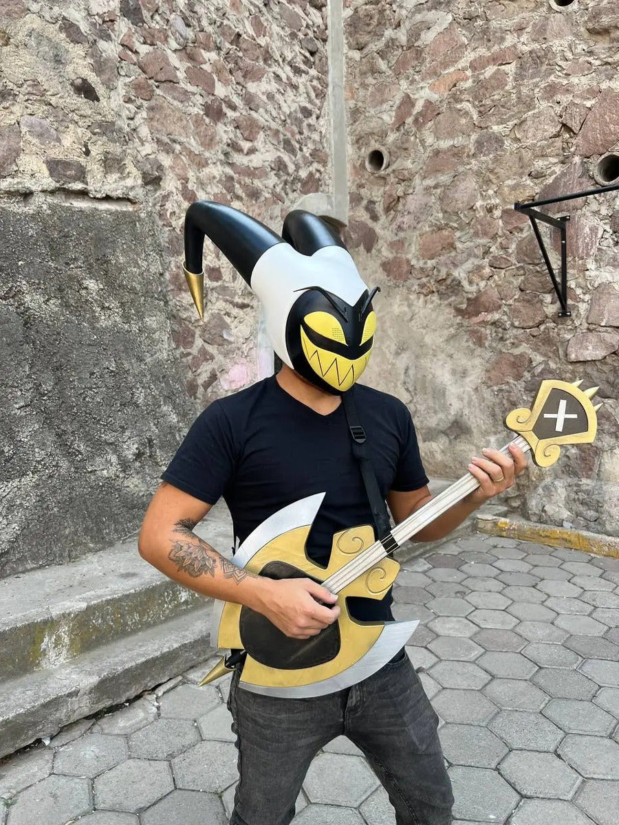 Guitarra Adan - Hazbin Hotel - Cosplay Amarillo