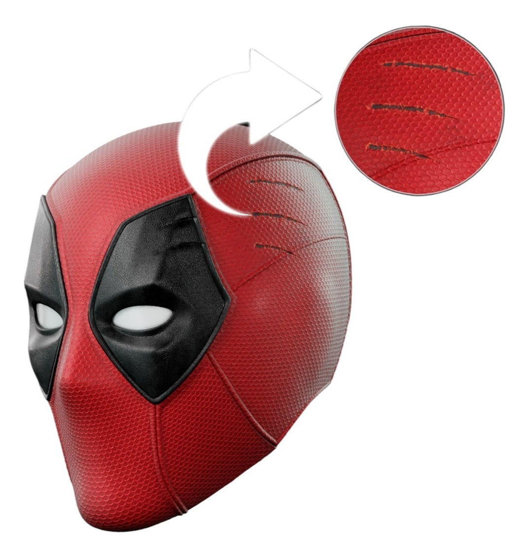Cosplay Mascara Deadpool 3 - Casco Deadpool 3 Rojo Adulto