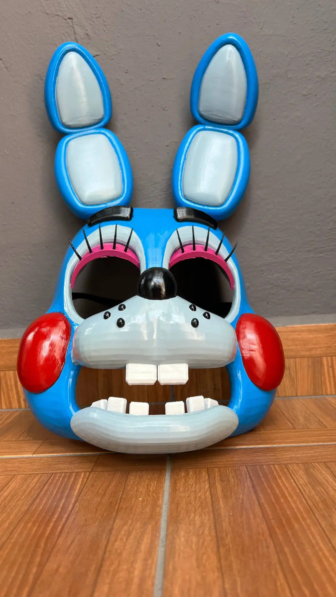 Cosplay Fnaf 2 Five Nights At Freddy'S - Mascara Toy Bonnie Azul Acero Unitalla
