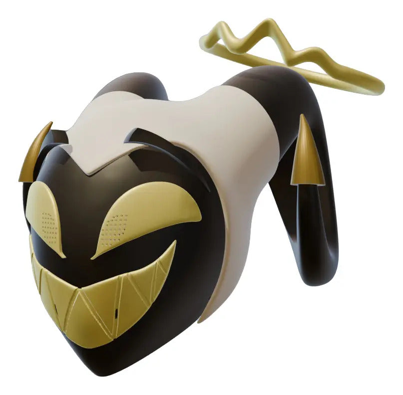 Cosplay Hazbin Hotel - Mascara Abel Blanco Unitalla Sonriente