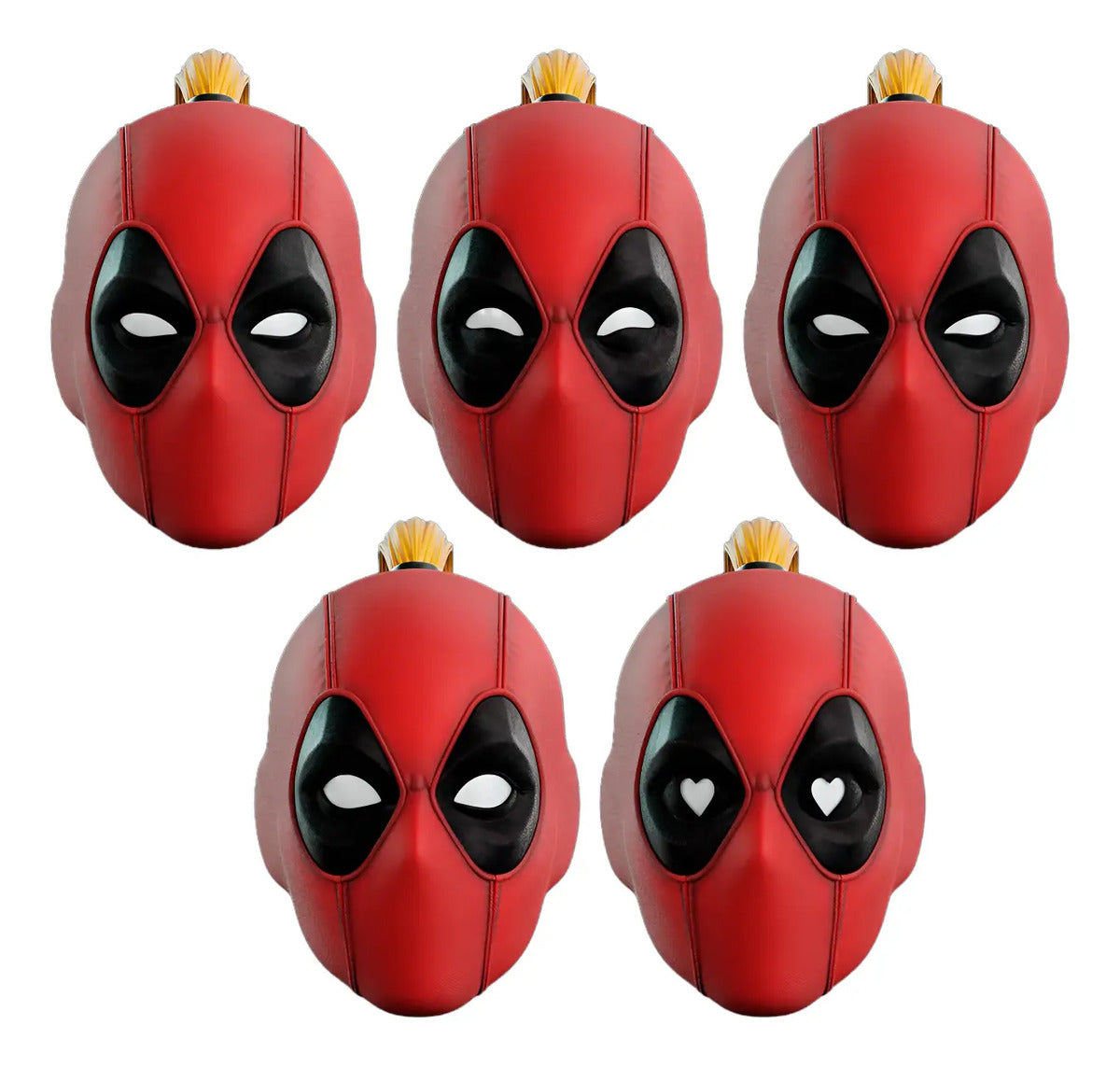 Cosplay Deadpool 3 - Casco Lady Deadpool Rojo Unitalla