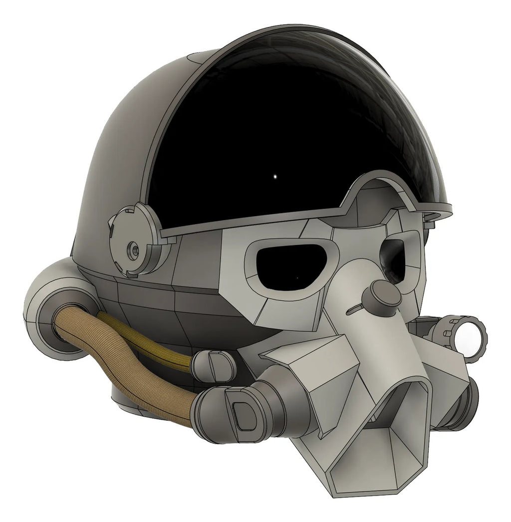Cosplay Fallout 76 - Casco Del Servicio Secreto Azul Acero Unitalla/Estandar