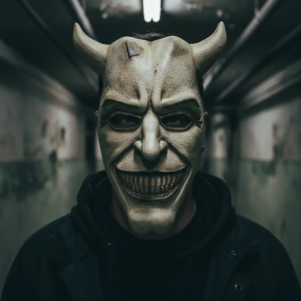 Cosplay Terror - Mascara Telefono Negro Sonriente Unitalla