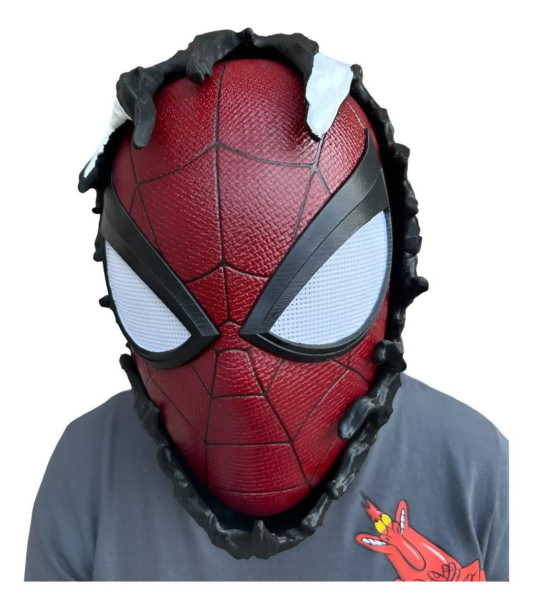 Mascara Spiderman Becoming Venom Rojo Spidermanxvenom