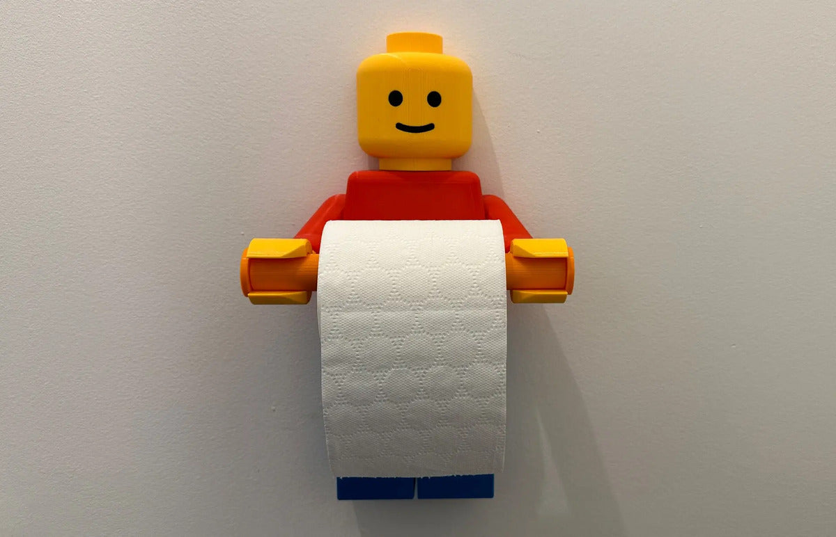 Porta Rollo De Papel De Baño - Lego Brick Man