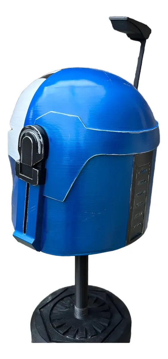 Cosplay Mandalorian - Casco Bo-Katan Azul Acero Unitalla