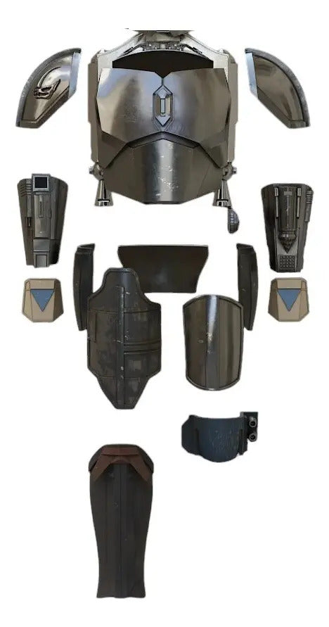 Cosplay Mandalorian - Armadura Mandaloriana Plateado Unitalla