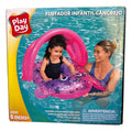 Silla Inflable Para Bebe Play Day Con Techo, Cangrejo Rosa Rosa Chicle