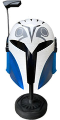 Cosplay Mandalorian - Casco Bo-Katan Azul Acero Unitalla
