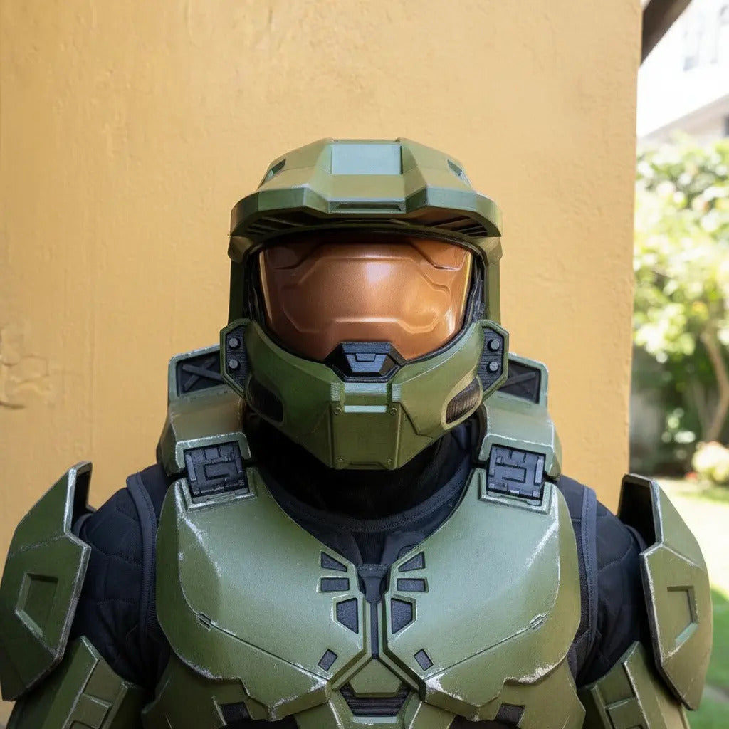 Cosplay Halo - Casco Master Chief - Halo Infinite Verde Musgo Adulto