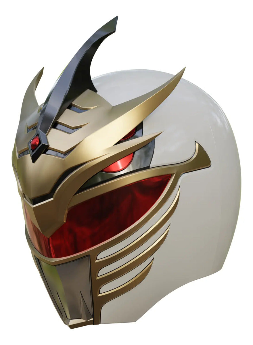 Cosplay Power Rangers - Mighty Morphin - Casco Lord Drakkon Blanco Unitalla Adulto