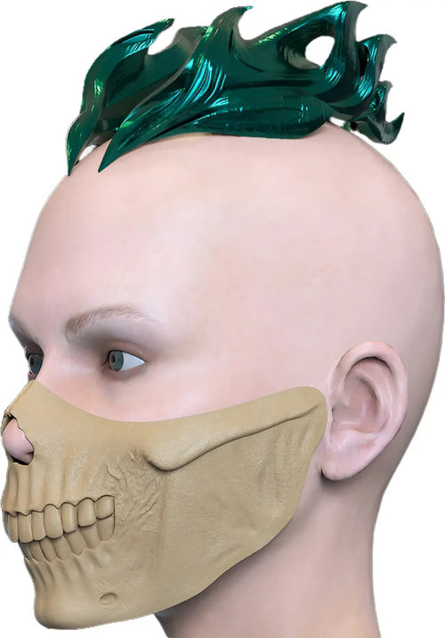 Cosplay Agatha All Along - Rio - Mascara Y Tiara Muerte Verde Oscuro Unitalla