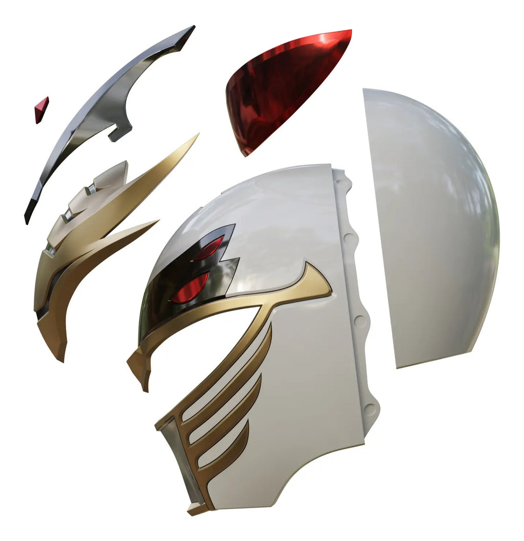 Cosplay Power Rangers - Mighty Morphin - Casco Lord Drakkon Blanco Unitalla Adulto