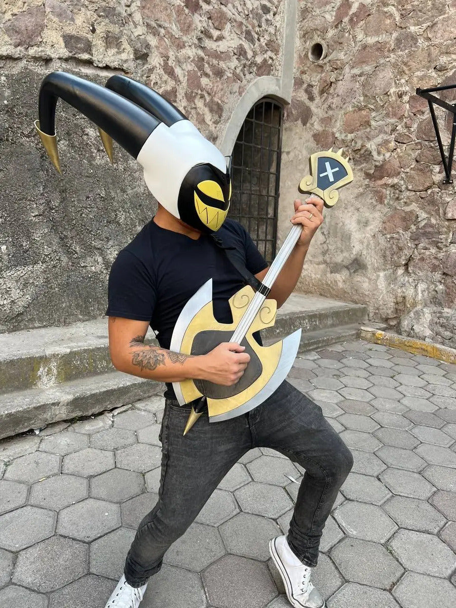Guitarra Adan - Hazbin Hotel - Cosplay Amarillo