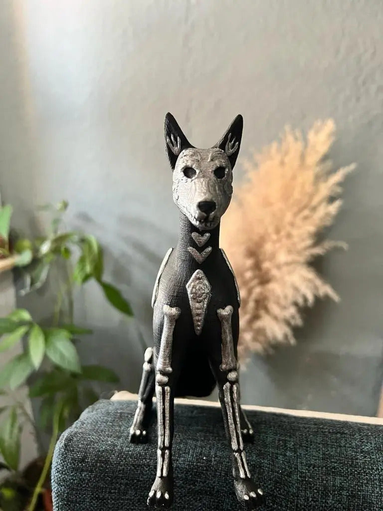 Xoloitzcuintle Miniatura A Escala - Impreso En 3D Negro