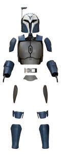 Cosplay Star Wars - Armadura Bo Katan - Incluye Casco Azul Acero Adulto