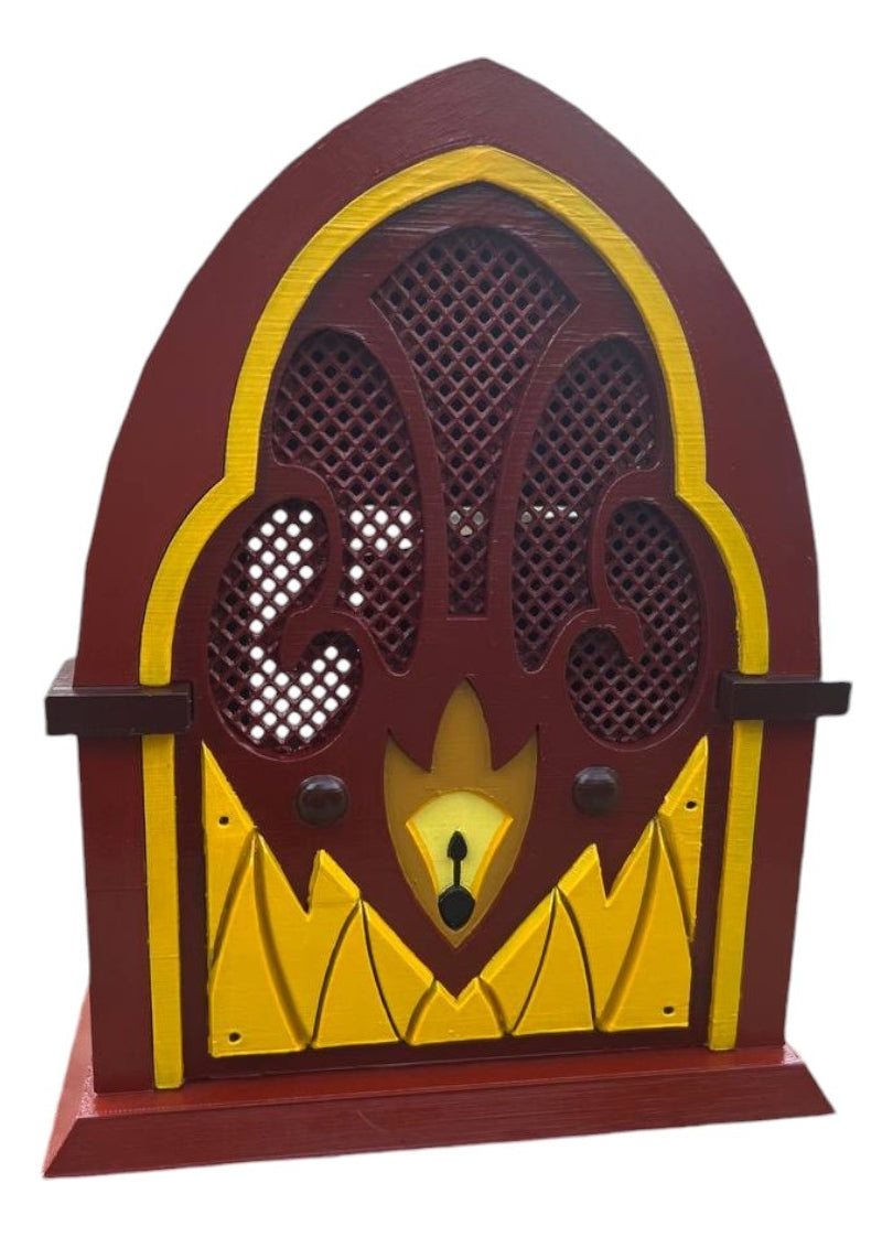 Cosplay Hazbin Hotel - Radio Alastor 28Cm Marrón 28Cm