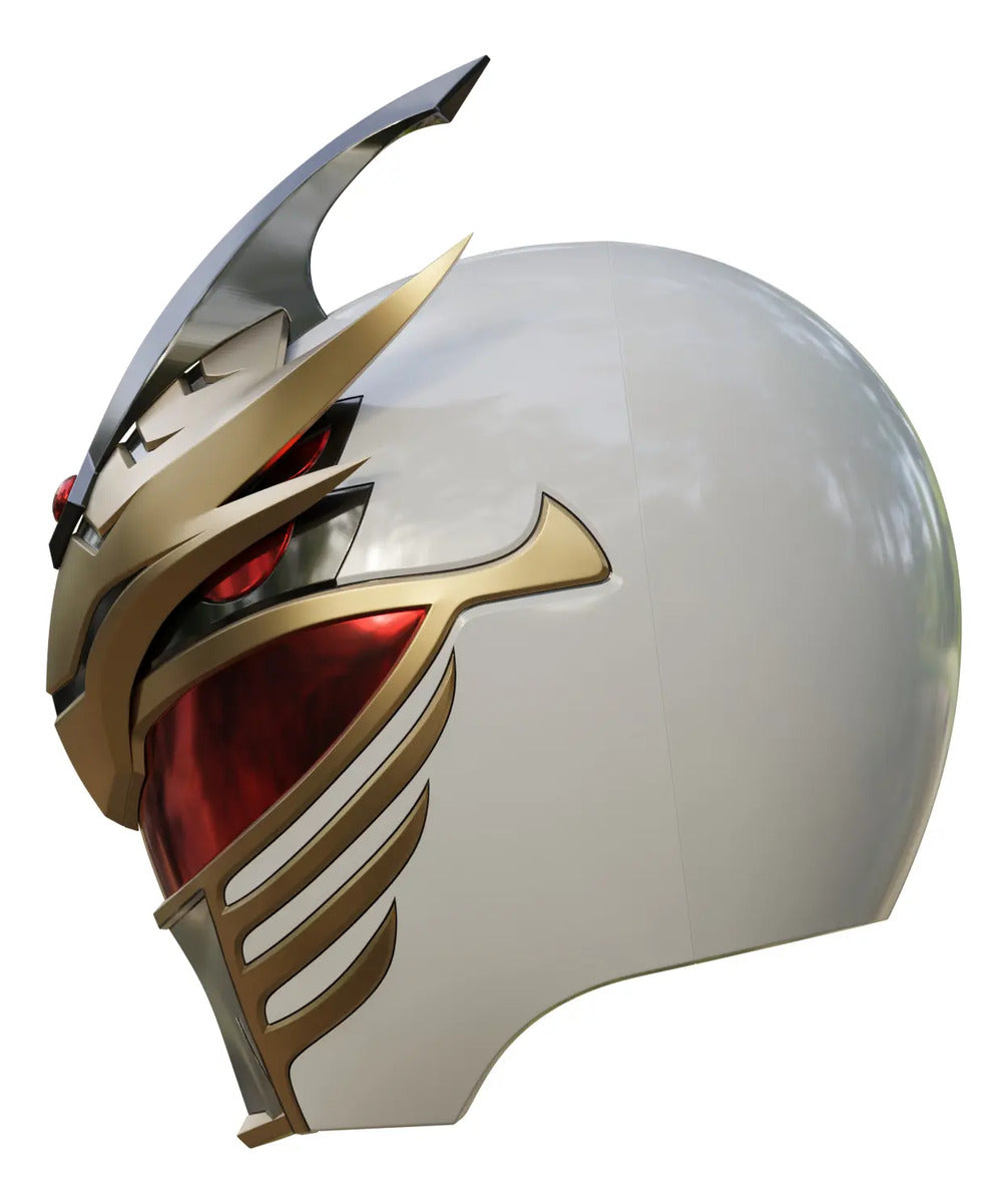 Cosplay Power Rangers - Mighty Morphin - Casco Lord Drakkon Blanco Unitalla Adulto