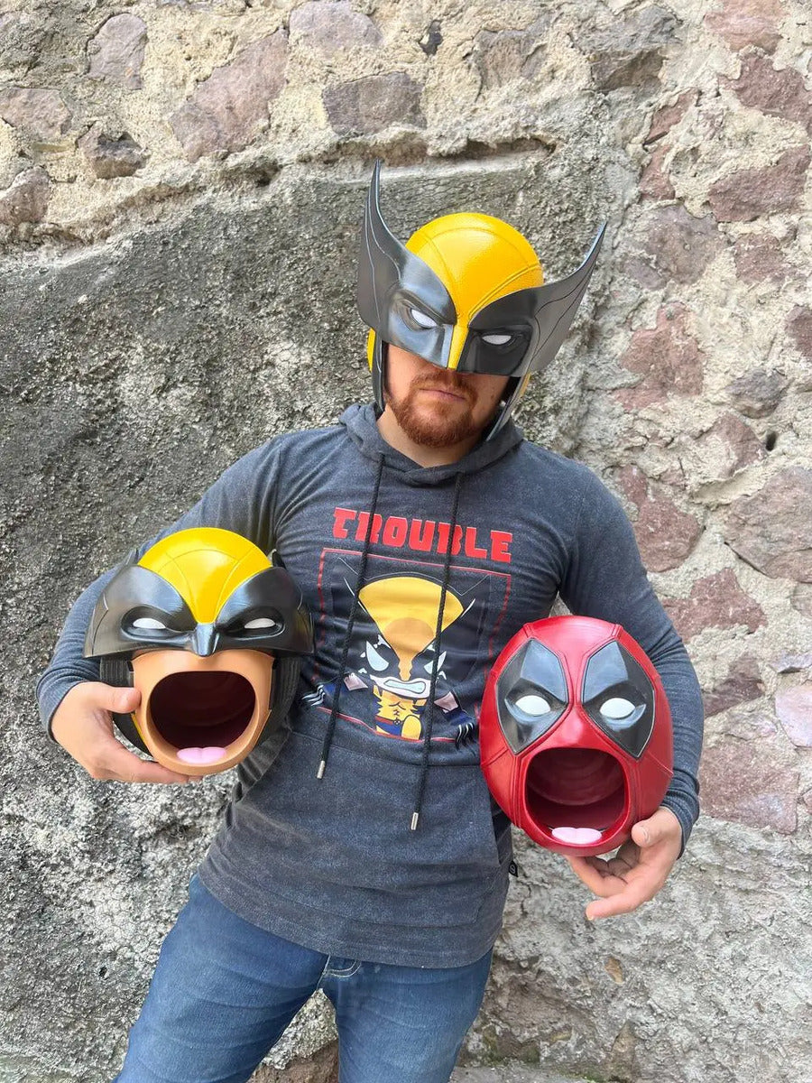 Cosplay Wolverine - Mascara Wolverine Deadpool 3 Amarillo Adulto