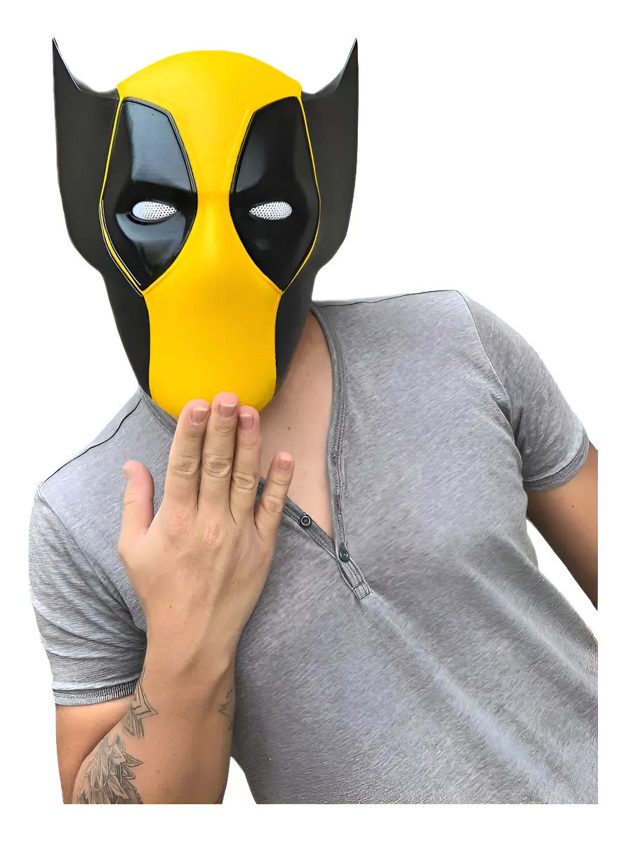 Mascara Poolverine - Deadpool 3 X Wolverine Amarillo Poolverine