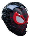 Mascara Miles Morales X Venom - Cosplay Marvel Negro