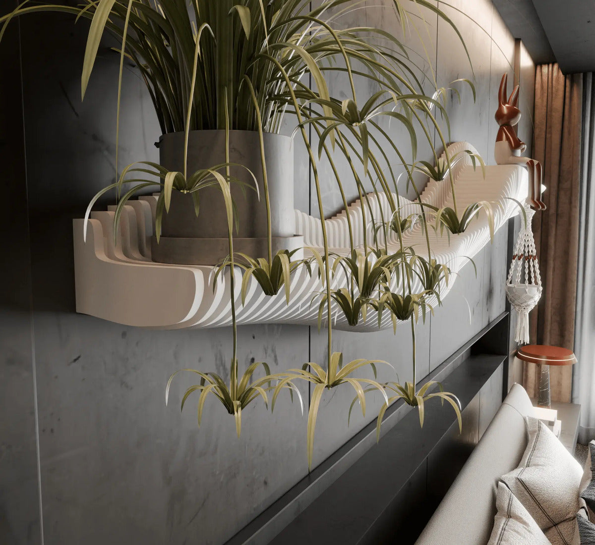 Decoracion Hogar - Repisa Cabecera Moderna - 1.78 M De Largo Blanco