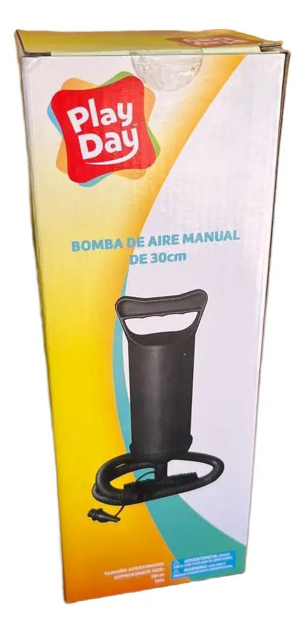 Bomba De Aire Manual Para Albercas - Play Day Negro
