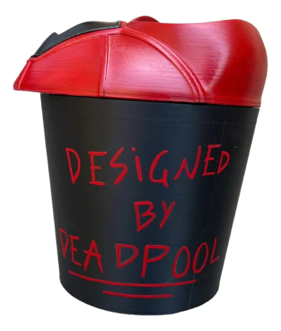 Palomera Deadpool 3 - Deadpool - Impresa En 3D Rojo Y Negro