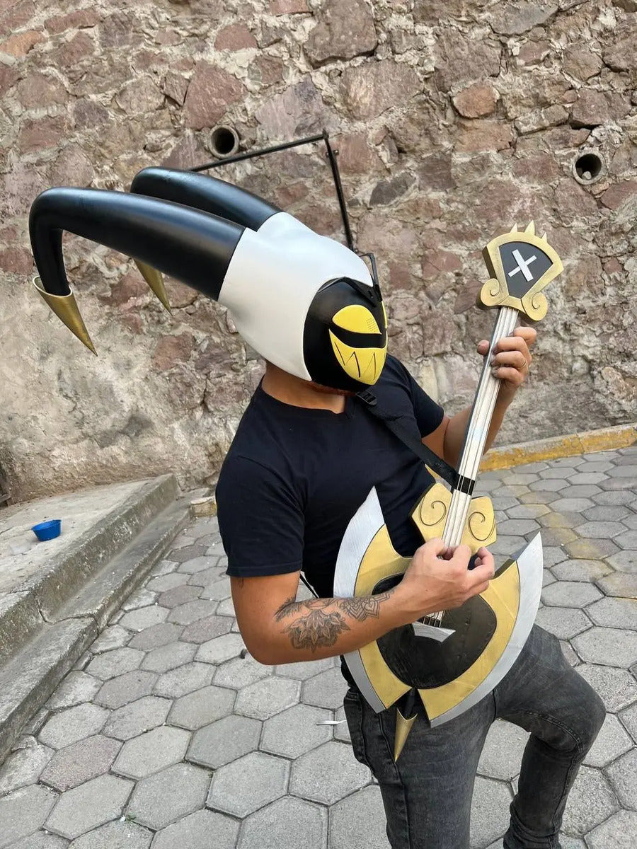 Guitarra Adan - Hazbin Hotel - Cosplay Amarillo